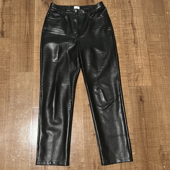 Black Leather Melina Pants - Picture 2 of 5